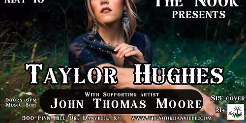 Taylor Hughes with supporting artist John Thomas Moore