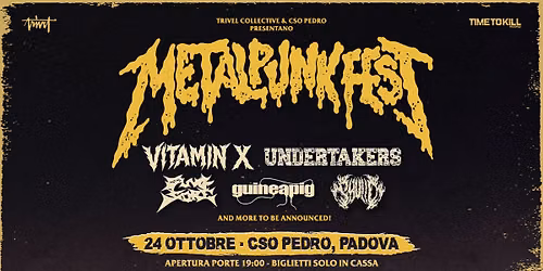 METALPUNK FEST VIII @ CSO PEDRO \/\/ 24.10.2026
