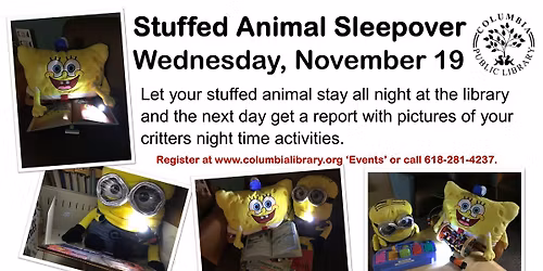 Stuffed Animal Sleepover (0-12 yrs.)