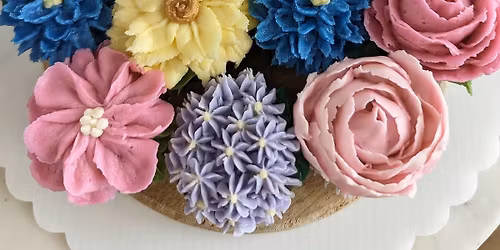 Buttercream Florals Mini Cupcake Decorating Class