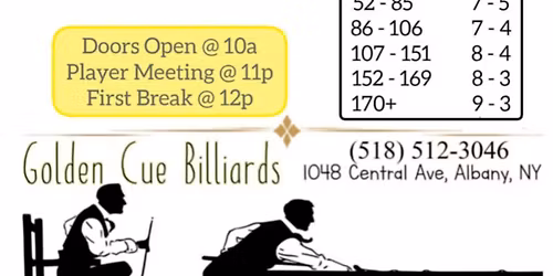 Golden Cue 9-Ball Singles Tournament