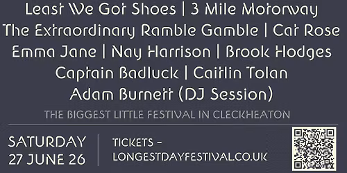 Longest Day festival Parkside Cleckheaton BD19 3RA