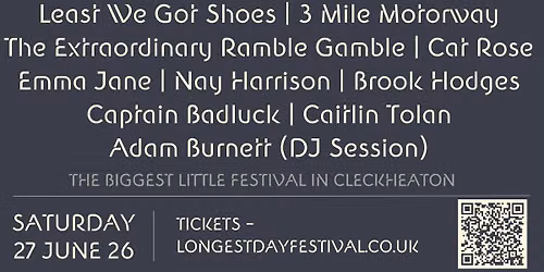 Longest Day festival Parkside Cleckheaton BD19 3RA