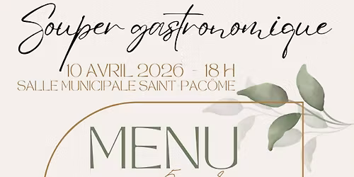 Souper gastronomique Martin Cuisine