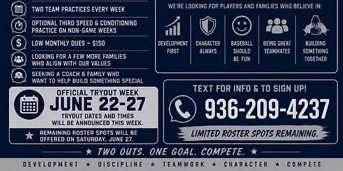 Texas Turn Two Baseball Tryouts