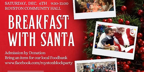 Royston Community Annual Breakfast with Santa 2025