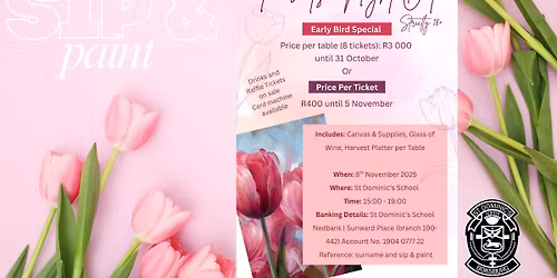 SIP & PAINT AT ST DOMINIC'S