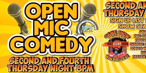 That BLANK Show! - Open Mic Comedy Night Every 2nd & 4th Thursday at Charlie's Watch Bar