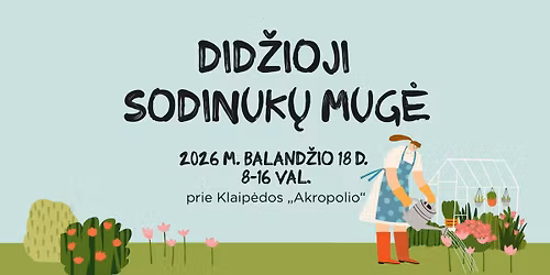 Did\u017eioji sodinuk\u0173 mug\u0117 Klaip\u0117doje (2026 pavasaris)