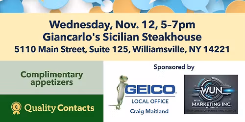 QCNY Wed Nov. 12th Happy Hour Business Network