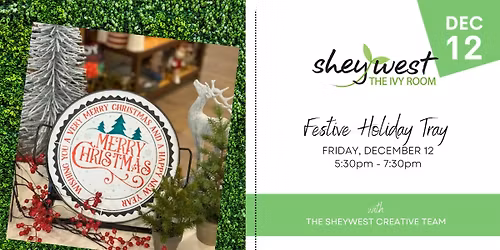 Festive Holiday Tray