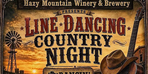 Country Line Dancing Event at Hazy Mountain Brewery & Winery