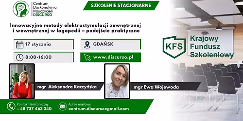 GDA\u0143SK Innowacyjne metody elektrostymulacji zewn\u0119trznej i wewn\u0119trznej w logopedii \u2013 podej\u015bcie prakty
