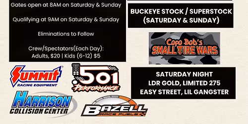 Summit Index Series\/4.70 Index\/Buckeye Stock-SS\/Small Tire Wars\/Box\/NoBox\/Juniors