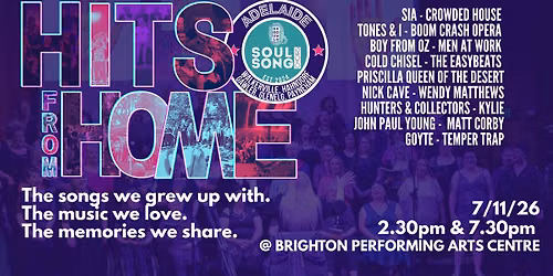 Soul Song Adelaide - Hits From Home - Matinee Show