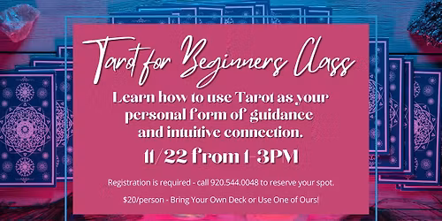 Tarot for Beginners Class with Shadow Rose Oracle & Spiritual Guidance & Healing with Nicole