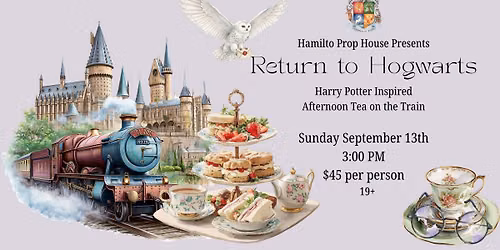 Return to Hogwarts - Harry Potter Inspired Afternoon Tea on the Train