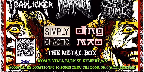INTERNAL DESCENT \nMEGANEURA AD\nOUT OF TIME\nTOADLICKER (TUCSON)\nDING MAO (CA)\nSIMPLY CHAOTIC
