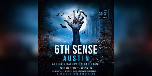 6th Sense Halloween Bar Crawl 2026