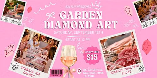 Sip & Diamond Art Garden Party Experience