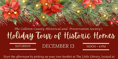 2025 CCHAPS Holiday Tour of Historic Homes 