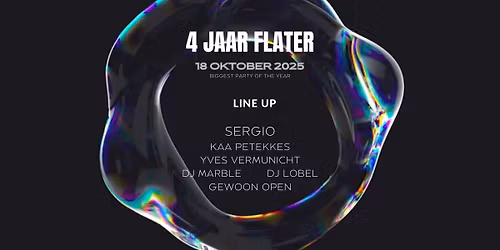 VIER JAAR CAFE DE FLATER (met De Sergio)