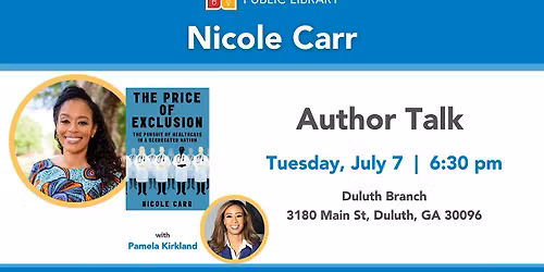 Author Talk with Nicole Carr