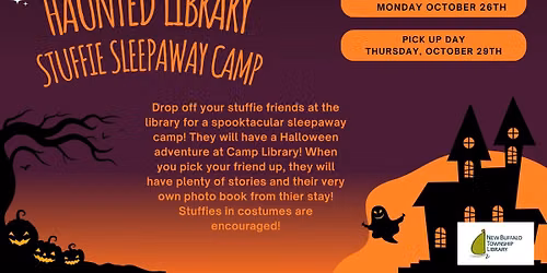 Haunted Library Stuffie Sleepaway Camp Drop Off Day!