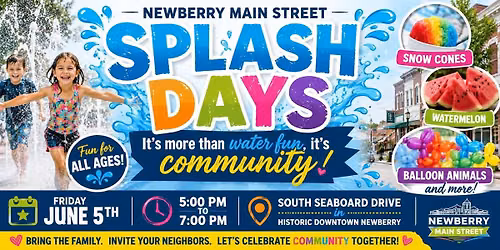 Newberry Main Street Summer Splash Days
