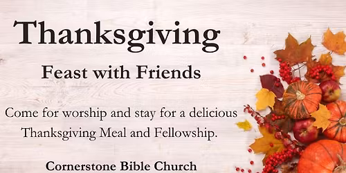 Thanksgiving Feast at Cornerstone Bible Church