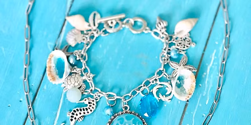 Beachy Resin Charm Jewelry  set