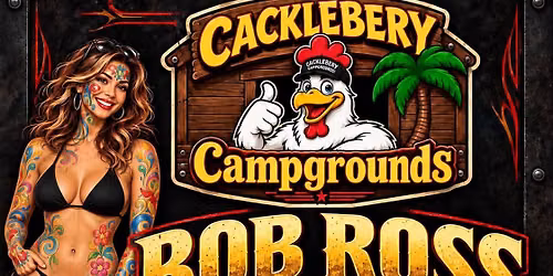 Bob Ross Lady Body Paint Contest