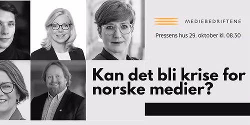 Kan det bli krise for norske medier?
