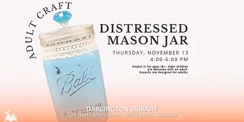 Distressed Mason Jar Craft