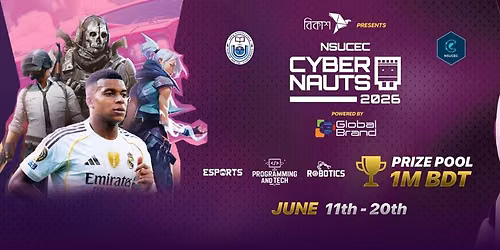 Bkash presents NSUCEC CYBERNAUTS 2026 powered by Global Brand PLC