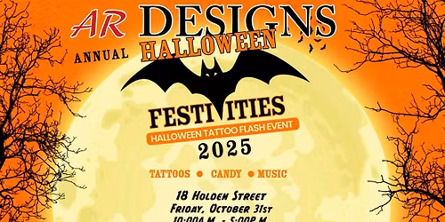 AR Designs Annual Halloween Tattoo Flash Event