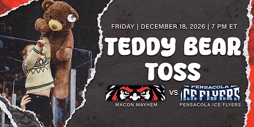 Teddy Bear Toss - Mayhem vs. Ice Flyers
