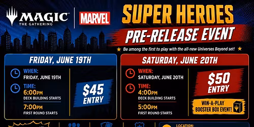 MTG - Marvel Madness Prerelease Event