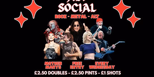 ALT SOCIAL - Rock \/ Metal \/ Alt Club (FREE ENTRY)