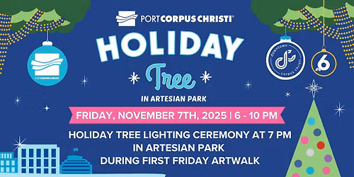 The Port of Corpus Christi Holiday Tree in Artesian park