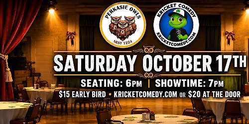 Perkasie Owls Club presents Kricket Comedy
