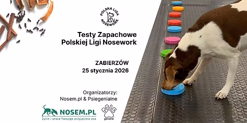 Testy zapachowe Polskiej Ligi Nosework w Zabierzowie