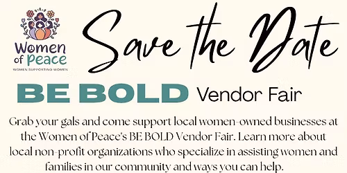 BE BOLD Vendor Fair