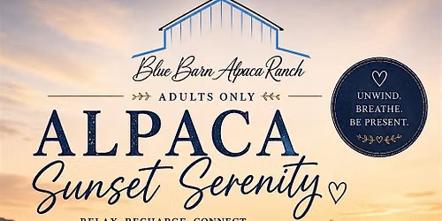 Alpaca Sunset Serenity - Adults Only