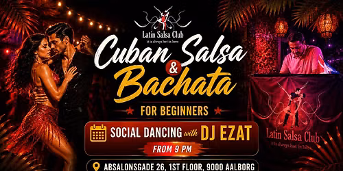 Cuban Salsa & Bachata Open Level & Social Dancing