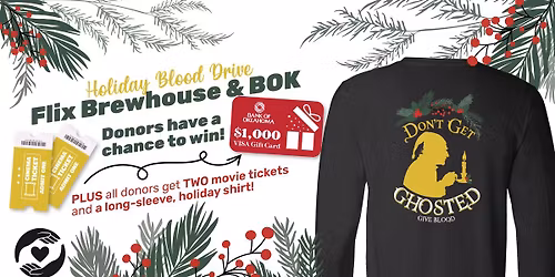 Flix Brewhouse & BOK Holiday Blood Drive
