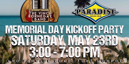 The Vince Kornegay Band LIVE at Paradise Ocean Club