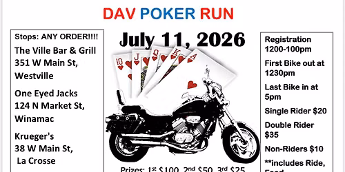 AVMRA Chapter 16 10th Annual DAV Poker Run