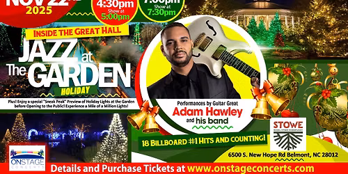 Jazz at the Garden Holidays: Adam Hawley