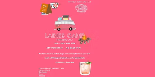 Suffolk Bugrs Ladies Camp - MEMBERS ONLY